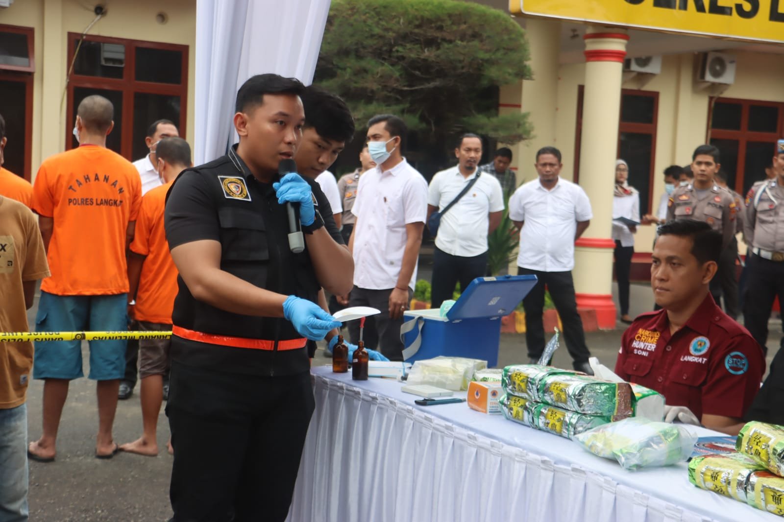 Pemusnahan narkoba Polres Langkat