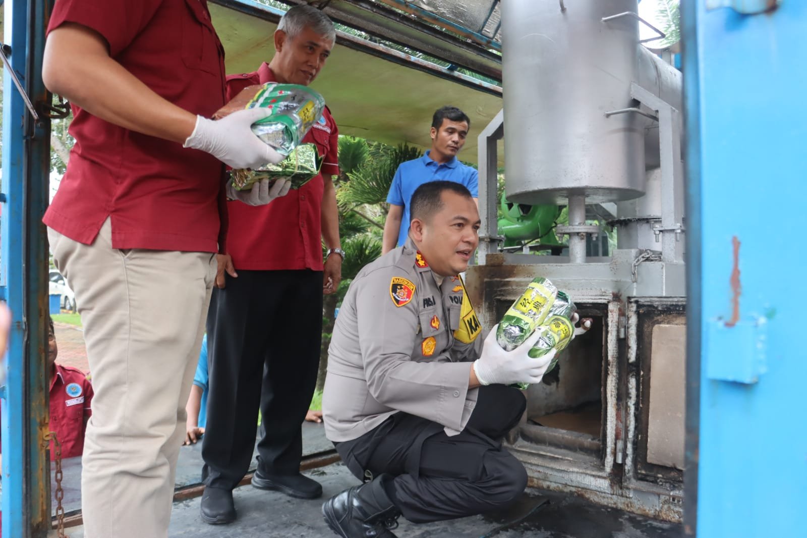 Pemusnahan narkoba Polres Langkat1