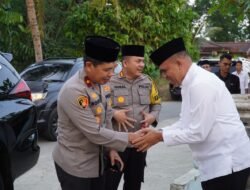 Wakapoldasu Disambut Hangat Pj. Bupati Langkat, Pada Kunjungan Tim Safari Ramadhan Polda Sumut Di Langkat