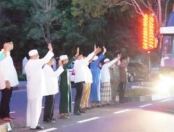 Pj Bupati Langkat Faisal Hasrimy Lepas 113 Jemaah Calon Haji Kloter 7 Kabupaten Langkat Ba’da Shubuh