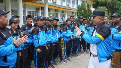 Pj Bupati Langkat Lepas 76 Atlet Kabupaten Langkat Ikuti POPPROVSU