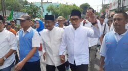 Ribuan Massa Hantarkan Amir Hamzah – Hasanul Jihadi Ke KPU