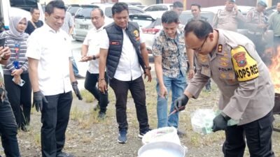 118 Tersangka Pengedar dan Pengguna Narkoba Diamankan Satres Narkoba Polres Langkat