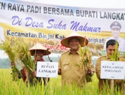 Bupati Langkat Resmikan Kilang Padi Sukma Jaya dan Dukung Ketahanan Pangan Desa Suka Makmur
