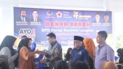 Meriahkan HUT NasDem Ke-14, Ricky Anthony Gelar Baksos di DPD Langkat