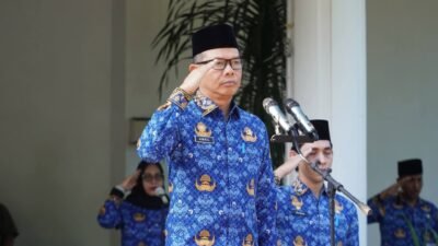 Sekda Langkat Pimpin Upacara HKN, Serahkan Tali Asih dan Penghargaan Korpri