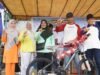 Ny. Endang Syah Afandin Sumbang Sepeda, Meriahkan Peresmian Kampung Binaan Polres Langkat